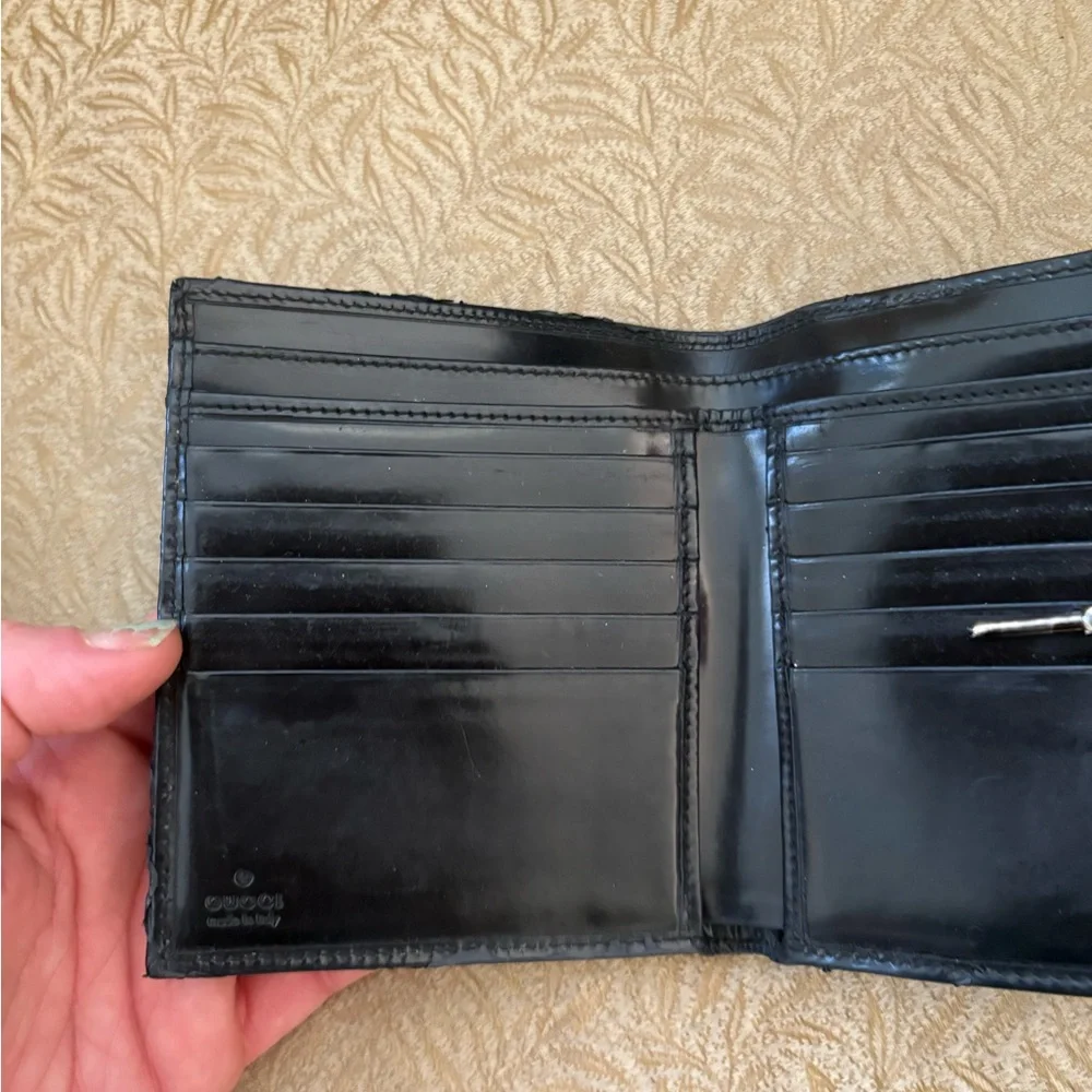 Gucci Jackie Vintage Leather Wallet with Silver Hardware - Picture 4 of 10